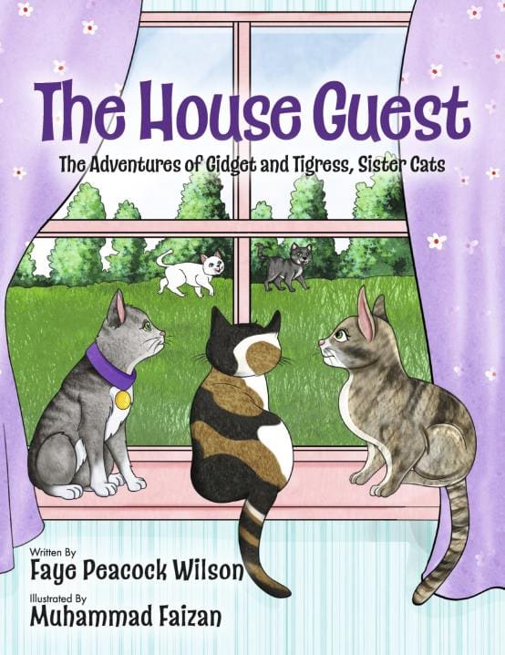 A book cover of a house guest.