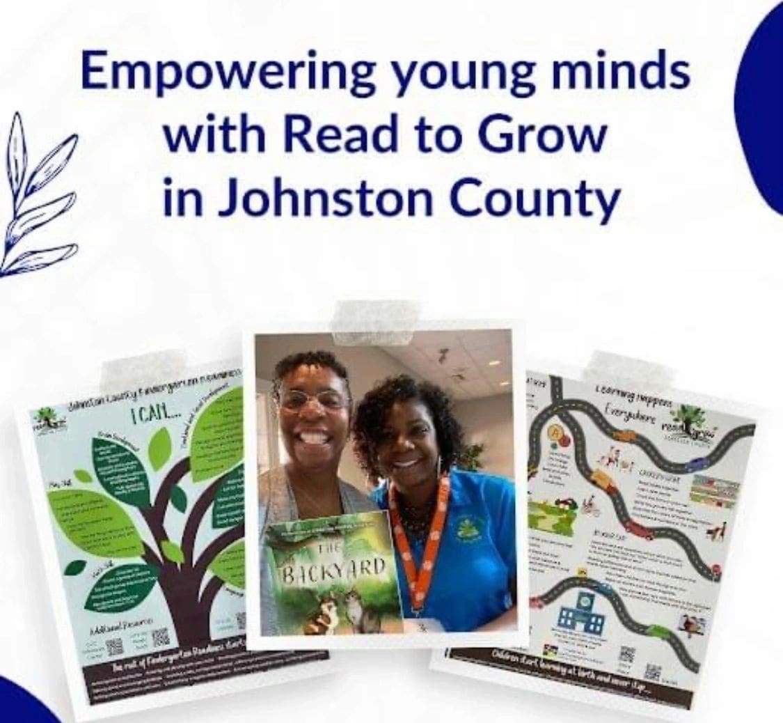Empowering young minds with read to grow in johnston county.