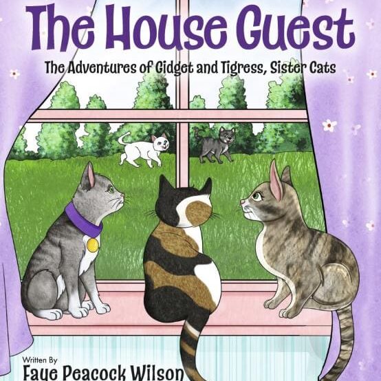 A book cover of a house guest.