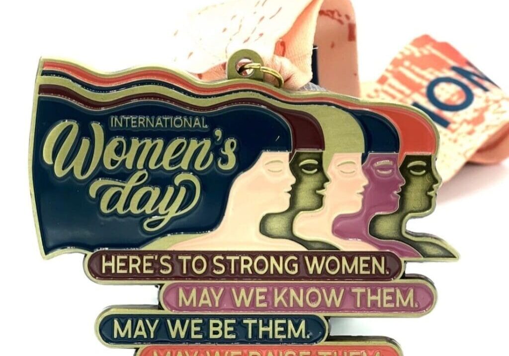 International women's day medal.