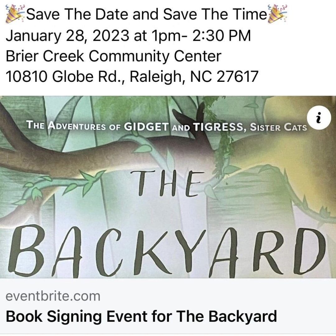 Save the date and save the time for the backyard event.